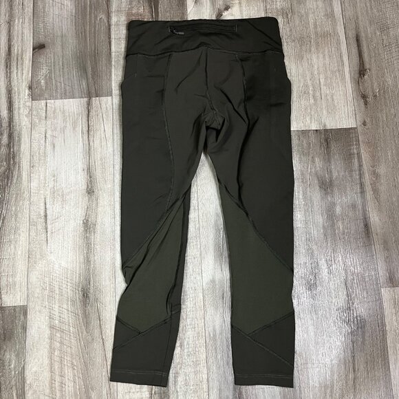 Lululemon Athletic Pace Rival MR Crop Yoga Pants Dark Olive Women’s Size 4 - Picture 2 of 10